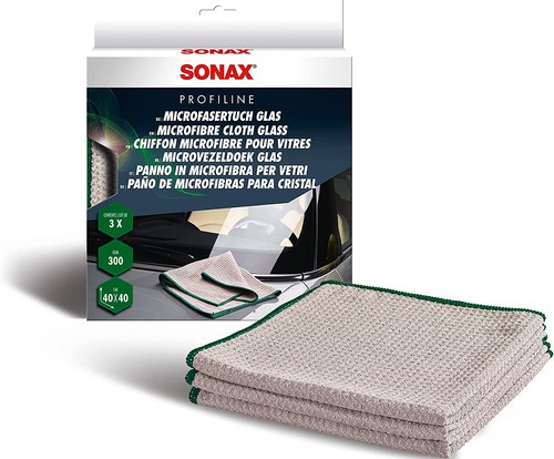 Sonax microfasertuch glas 3er - sonax, (3er